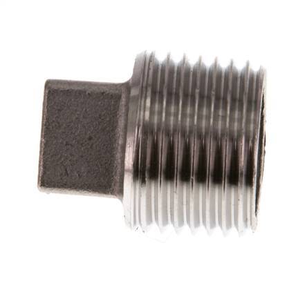 Plug R1/2'' Stainless steel with External Square 16bar (224.8psi) [2 Pieces]