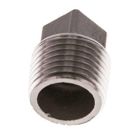 Plug R1/2'' Stainless steel with External Square 16bar (224.8psi) [2 Pieces]