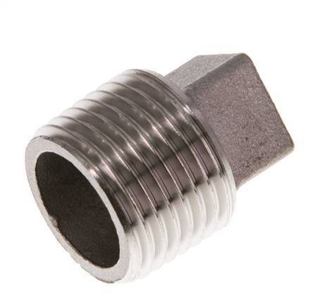 Plug R1/2'' Stainless steel with External Square 16bar (224.8psi) [2 Pieces]