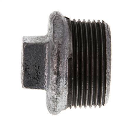 Plug R1 1/4'' Malleable cast iron with External Square 25bar (351.25psi) [2 Pieces]