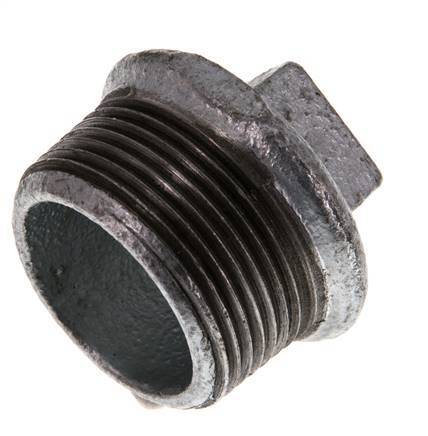 Plug R1 1/4'' Malleable cast iron with External Square 25bar (351.25psi) [2 Pieces]
