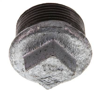 Plug R1 1/4'' Malleable cast iron with External Square 25bar (351.25psi) [2 Pieces]