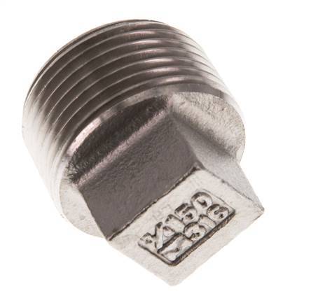 Plug R3/4'' Stainless steel with External Square 16bar (224.8psi) [2 Pieces]
