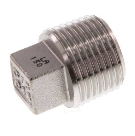 Plug R3/8'' Stainless steel with External Square 16bar (224.8psi) [5 Pieces]