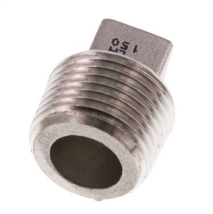 Plug R3/8'' Stainless steel with External Square 16bar (224.8psi) [5 Pieces]