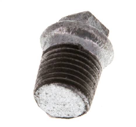 Plug R1/4'' Malleable cast iron with External Square 25bar (351.25psi) [10 Pieces]