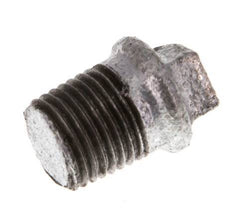 Plug R1/4'' Malleable cast iron with External Square 25bar (351.25psi) [10 Pieces]
