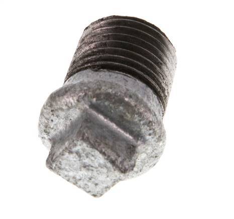 Plug R1/4'' Malleable cast iron with External Square 25bar (351.25psi) [10 Pieces]