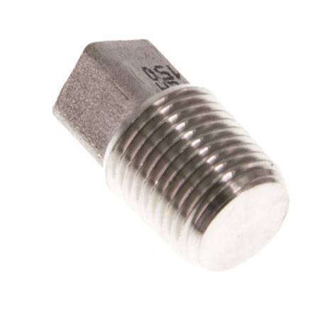 Plug R1/8'' Stainless steel with External Square 16bar (224.8psi) [5 Pieces]