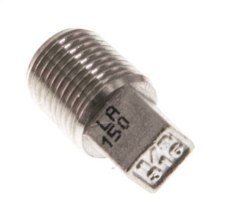 Plug R1/8'' Stainless steel with External Square 16bar (224.8psi) [5 Pieces]