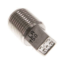 Plug R1/8'' Stainless steel with External Square 16bar (224.8psi) [5 Pieces]