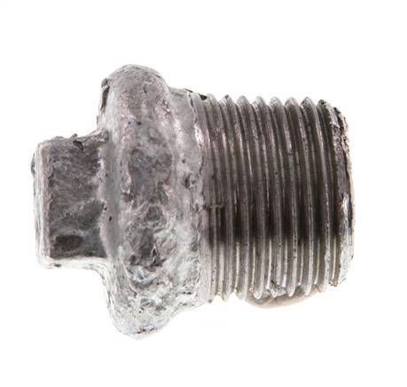Plug R3/8'' Malleable cast iron with External Square 25bar (351.25psi) [10 Pieces]