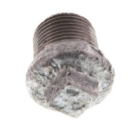 Plug R3/8'' Malleable cast iron with External Square 25bar (351.25psi) [10 Pieces]