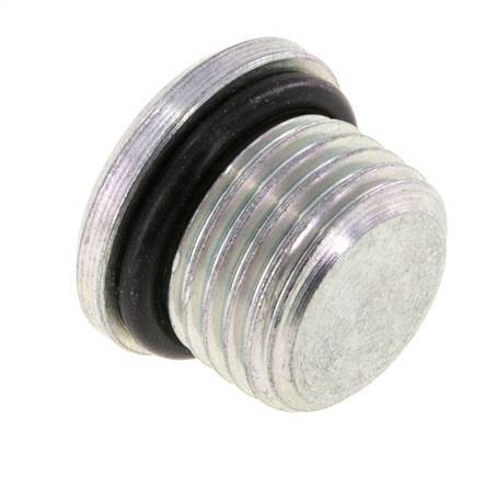 Plug UNF 9/16INCH-18 Steel NBR with Internal Hex 630bar (8851.5psi) [2 Pieces]