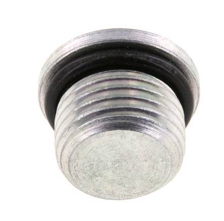 Plug UNF 9/16INCH-18 Steel NBR with Internal Hex 630bar (8851.5psi) [2 Pieces]