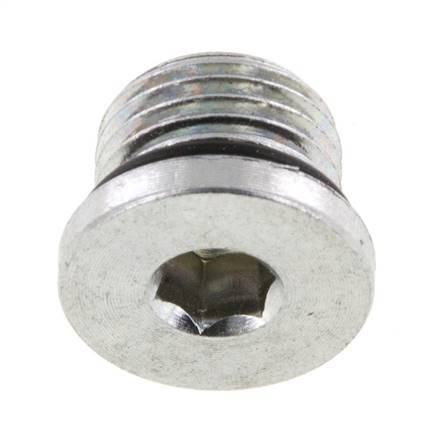 Plug UNF 1/2''-20 Steel NBR with Internal Hex 630bar (8851.5psi) [2 Pieces]