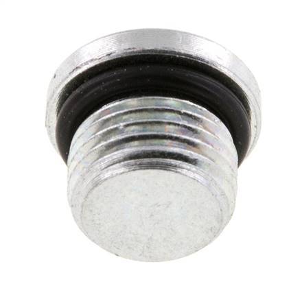 Plug UNF 1/2''-20 Steel NBR with Internal Hex 630bar (8851.5psi) [2 Pieces]