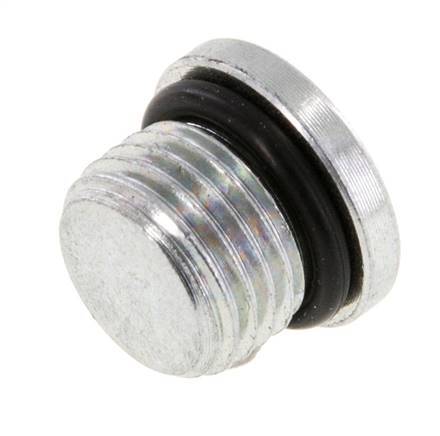 Plug UNF 1/2''-20 Steel NBR with Internal Hex 630bar (8851.5psi) [2 Pieces]