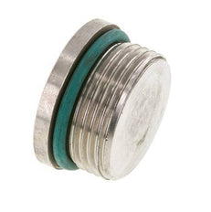 Tapón UN 1-5/16''-12 Acero inoxidable FKM con hexágono interior 400bar (5620,0psi)
