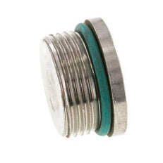 Tapón UN 1-5/16''-12 Acero inoxidable FKM con hexágono interior 400bar (5620,0psi)
