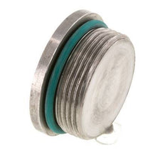 Tapón UN 1-5/8''-12 Acero inoxidable FKM con hexágono interior 250bar (3512,5psi)