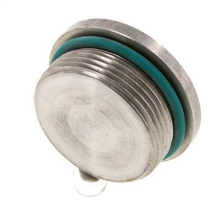 Tapón UN 1-5/8''-12 Acero inoxidable FKM con hexágono interior 250bar (3512,5psi)