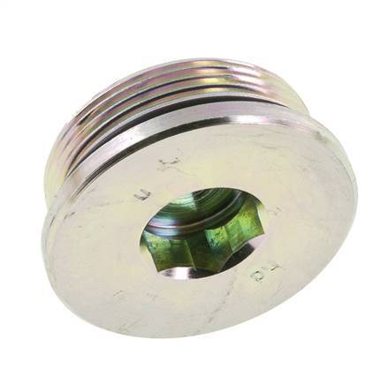 Tapón UN 1-7/8''-12 Acero NBR con Hexágono Interno 250bar (3512.5psi)