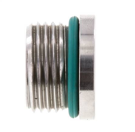 Tapón UNF 7/8''-14 Acero inoxidable FKM con hexágono interior 630bar (8851,5psi)