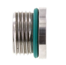 Tapón UNF 7/8''-14 Acero inoxidable FKM con hexágono interior 630bar (8851,5psi)
