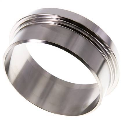 Accesorio Sanitario (Lácteo) Cono 100mm x 88.9mm Extremo Soldado Acero Inoxidable