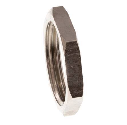 Lock Nut G3/4'' Nickel Plated Brass [5 Pieces]