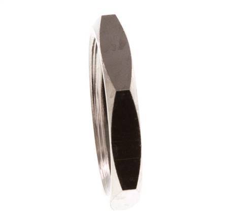 Lock Nut G1/2'' Nickel Plated Brass [10 Pieces]