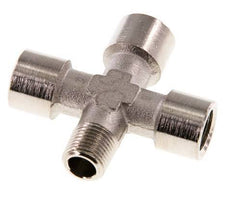 Cross Fitting R1/8'' Male - G1/8'' Female Nickel plated Brass 16 bar (224.8 psi) [2 Pieces]