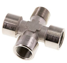 Cross Fitting R3/8'' Male - G3/8'' Female Nickel plated Brass 16 bar (224.8 psi)