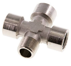 Cross Fitting R3/8'' Male - G3/8'' Female Nickel plated Brass 16 bar (224.8 psi)