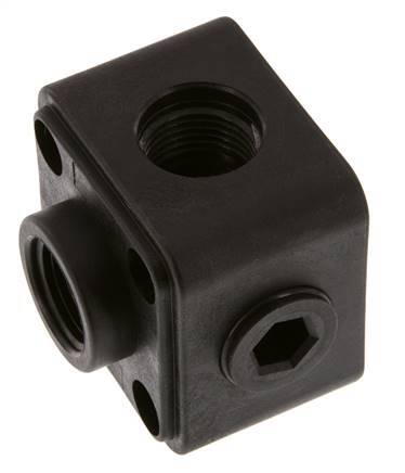 Distribuidor de 5 vías Montaje en pared G1/2'' Plástico