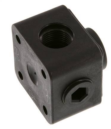 Distribuidor de 5 vías Montaje en pared G1/2'' Plástico