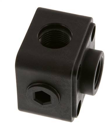 Distribuidor de 5 vías Montaje en pared G1/2'' Plástico
