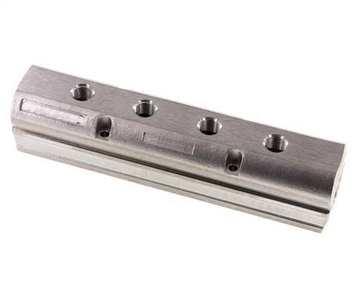 Distributor Bar 2xG3/4'' - 4xG1/4'' Stainless Steel One-sided PN 15
