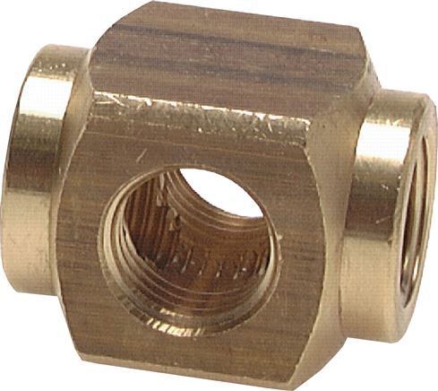 4-way Air Distributor G1/8'' Brass 16 bar (224.8 psi) [2 Pieces]