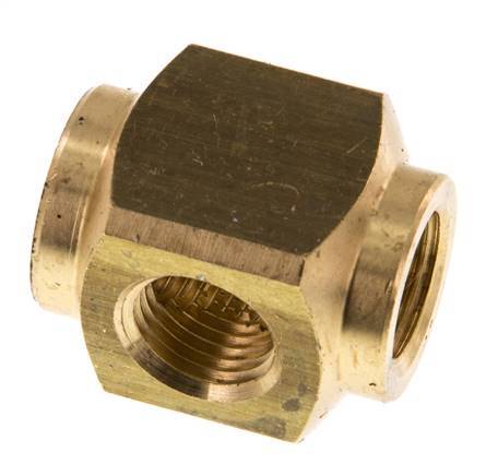 4-way Air Distributor G1/4'' Brass 16 bar (224.8 psi) [2 Pieces]