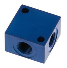 4-way Air Distributor G1/8'' Aluminium 16 bar (224.8 psi)