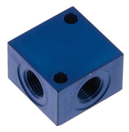 4-way Air Distributor G1/8'' Aluminium 16 bar (224.8 psi)