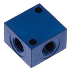 4-way Air Distributor G1/8'' Aluminium 16 bar (224.8 psi)