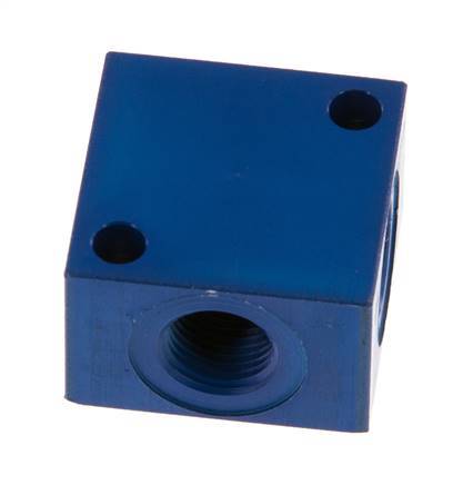 4-way Air Distributor G1/8'' Aluminium 16 bar (224.8 psi)