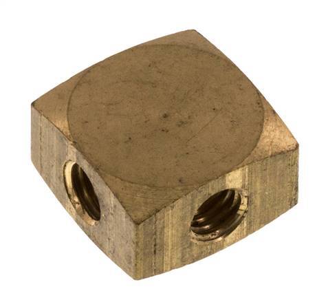 4-way Air Distributor M5 Brass 16 bar (224.8 psi)