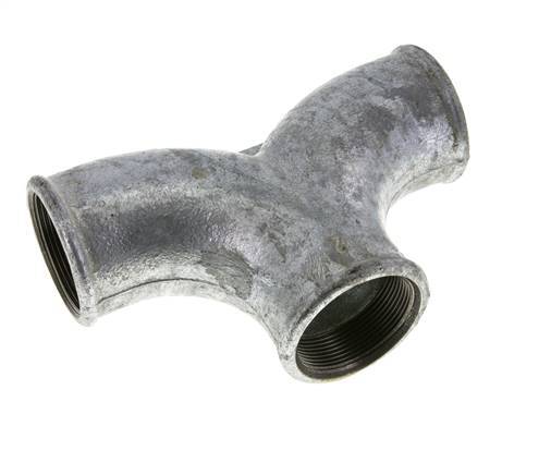 Racor en T Rp2'' Hembra Fundición maleable 25bar (351.25psi)