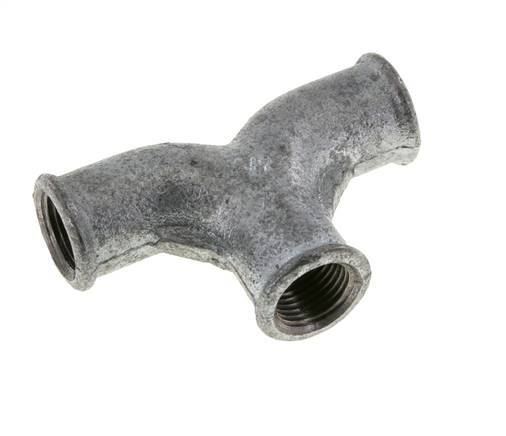 Racor en T Rp1/2'' Hembra Fundición maleable 25bar (351.25psi)