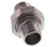 Racor recto de unión R1'' Acero inoxidable Junta plana PTFE 16bar (224.8psi)