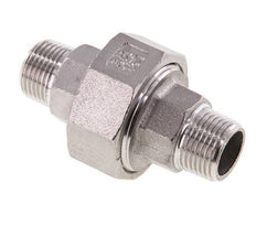 Racor recto de unión R3/8'' Acero inoxidable Junta plana PTFE 16bar (224.8psi)